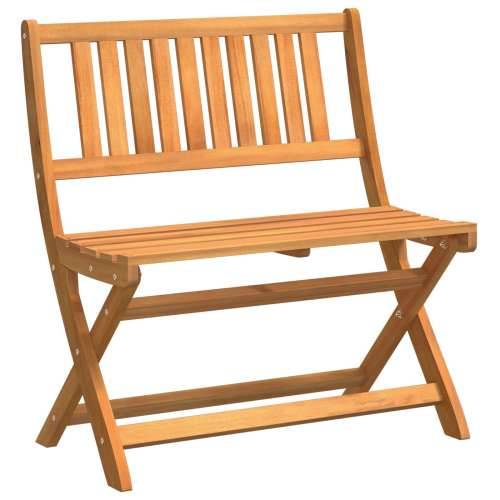 Sklopiva vrtna klupa 80x46x85 cm od masivnog bagremovog drveta Cijena