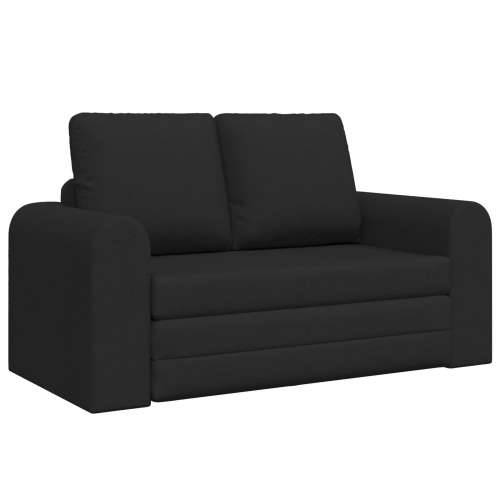Podna sofa na razvlačenje 2-u-1 Crna 148x71x83 cm tkanina Cijena