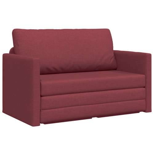 podna sofa na krevet 2-u-1 boja vina 124x71x78 cm tkanina Cijena
