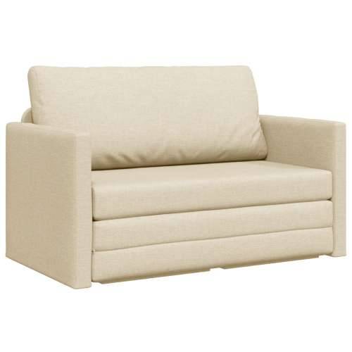 Floor Sofa Bed 2-u-1 Krem 124x71x78 cm Tkanina Cijena