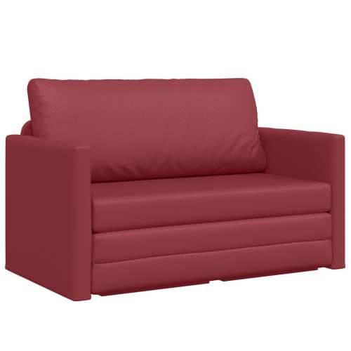 Sofa na podu krevet 2-u-1 vinocrvena 124x71x78 cm Umjetna koža Cijena