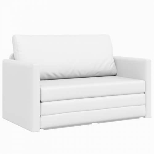 Sofa Krevet na Podu 2-u-1 Bijeli 124x71x78 cm Umjetna Koža Cijena