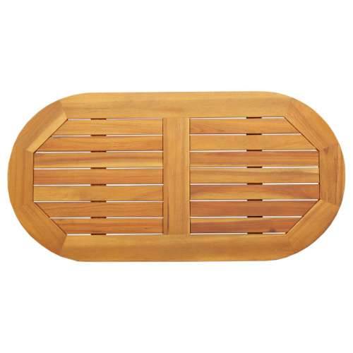 Ovalni stolni vrh 90 x 45 x 2,2 cm Čvrsto bagremovo drvo Cijena