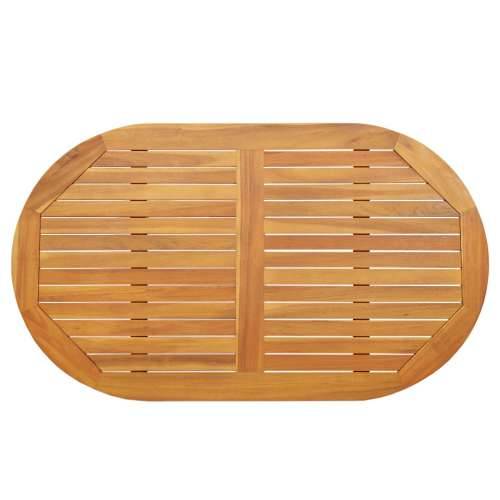 Radni stol 120x70x2,2 cm Ovalni masivni drvo akacije Cijena