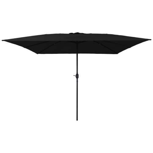 Kvadratni suncobran za vrt 295x245 cm Crni Cijena