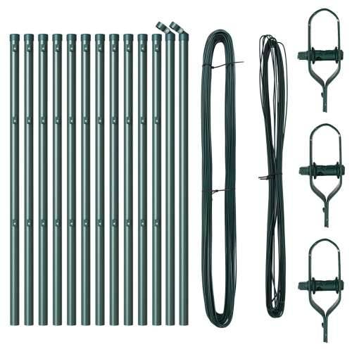 Stupovi Ograde 13 kom Zelena Ø32 mm 120 cm Galvanizirani Čelik Cijena