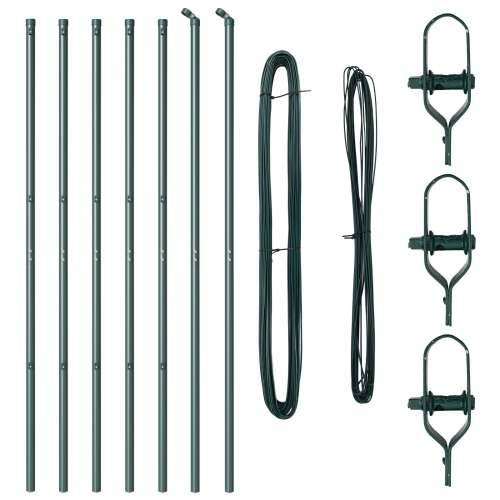 Stupovi ograde 7 kom Green Ø32 mm 170 cm Galvanizirani čelik Cijena