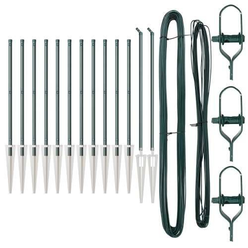 Stupovi ograde s klinom 13 kom Ø32 mm 100 cm Galvanizirani čelik Cijena