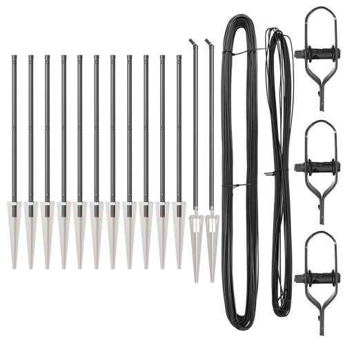Stupovi ograde s bodljom 13 kom Ø32 mm 60 cm Galvanizirani čelik Cijena