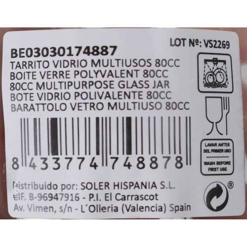 Staklena Tegla Mediterraneo 80 ml (72 Jedinice) Cijena