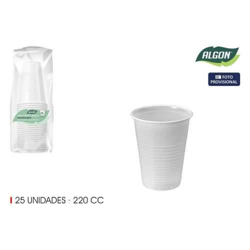 Set Čaša Algon Bijela 220 ml 25 Dijelovi (24 kom.) Cijena