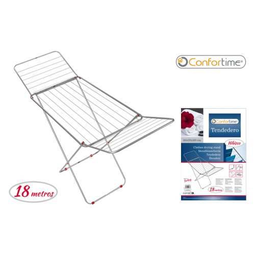 Sklopivi stalak za sušenje 18 m Confortime Hibisco Srebrna Metal 180 x 55 x 109 cm (6 kom.) Cijena
