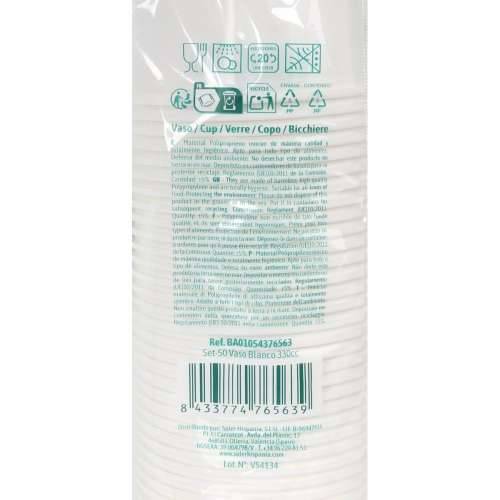 Set Čaša Algon Bijela 330 ml 50 Dijelovi (12 kom.) Cijena