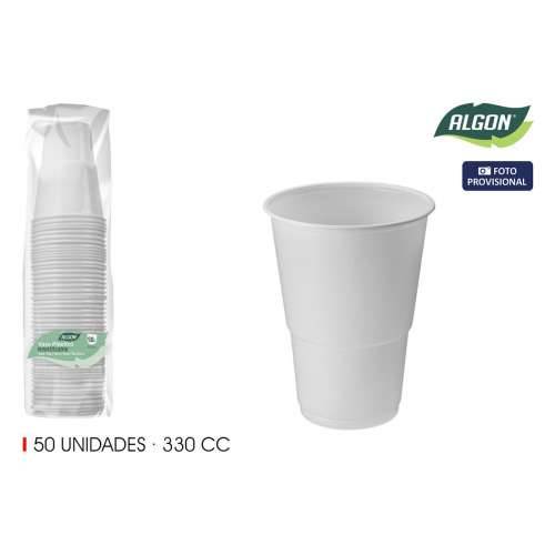 Set Čaša Algon Bijela 330 ml 50 Dijelovi (12 kom.) Cijena