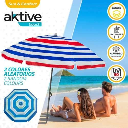 Suncobran Aktive Plava Crvena Pisana Srebrna Ø 160 cm 160 x 167 x 160 cm (12 kom.) Cijena