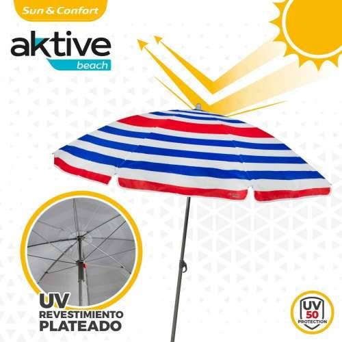 Suncobran Aktive Plava Crvena Pisana Srebrna Ø 160 cm 160 x 167 x 160 cm (12 kom.) Cijena