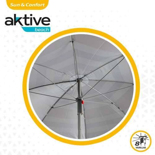 Suncobran Aktive Plava Crvena Pisana Srebrna Ø 160 cm 160 x 167 x 160 cm (12 kom.) Cijena