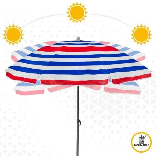 Suncobran Aktive Plava Crvena Pisana Srebrna Ø 160 cm 160 x 167 x 160 cm (12 kom.) Cijena