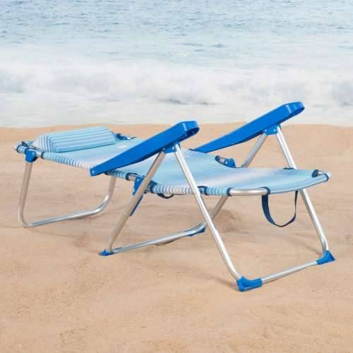 Stolica za za plažu Aktive 48 x 90 x 60 cm (2 kom.) Cijena