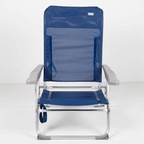Stolica za za plažu Aktive Mornarsko plava 47 x 89 x 56 cm (4 kom.) Cijena
