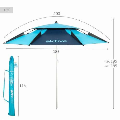 Suncobran Aktive Plava 200 x 195 x 200 cm Ø 200 cm Cijena