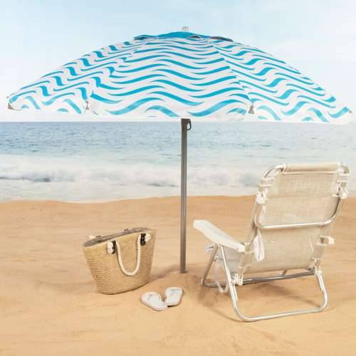 Suncobran Aktive Plava Ø 220 cm 220 x 200 x 220 cm (6 kom.) Cijena