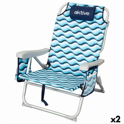 Stolica za za plažu Aktive 50 x 80 x 58 cm (2 kom.) Cijena