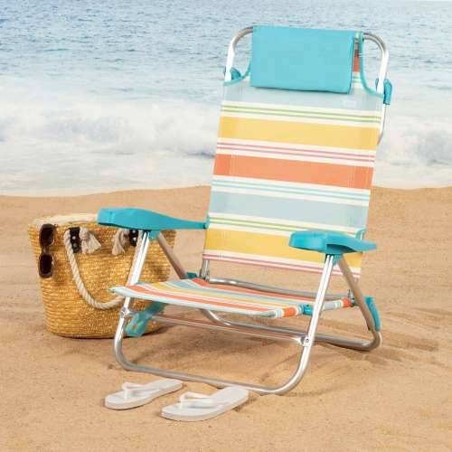 Stolica za za plažu Aktive Pisana 48 x 90 x 60 cm (2 kom.) Cijena