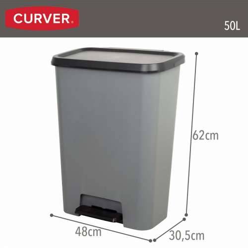 Kanta za smeće Curver Tamno sivo Plastika 50 L (5 kom.) Cijena