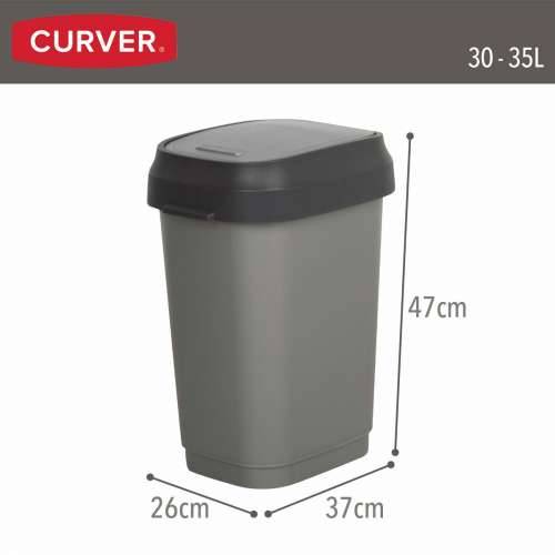 Kanta za smeće Curver Tamno sivo Plastika 35 L (6 kom.) Cijena