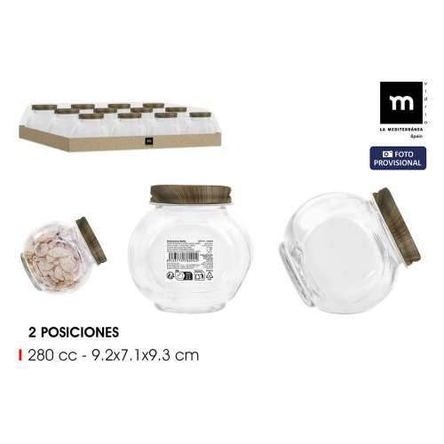 Staklena Tegla La Mediterránea WOOD 280 ml (48 kom.) Cijena
