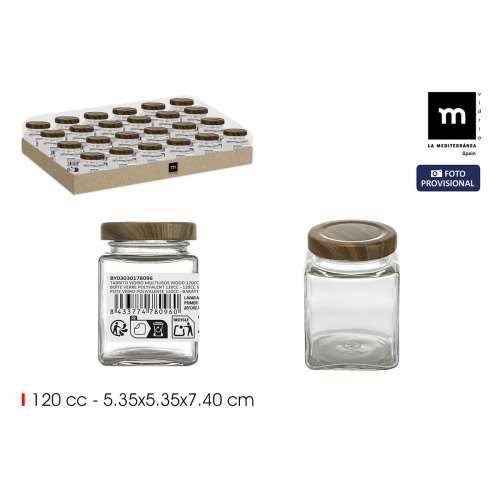 Staklena Tegla La Mediterránea WOOD 120 ml (96 kom.) Cijena