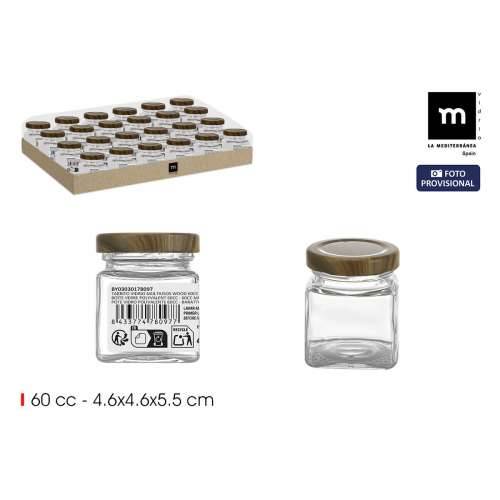 Staklena Tegla La Mediterránea WOOD 60 ml (72 Jedinice) Cijena