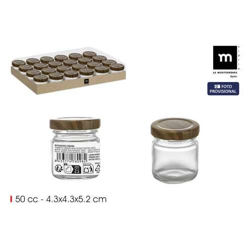 Staklena Tegla La Mediterránea WOOD 50 ml (48 kom.) Cijena