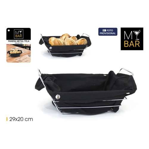 Košara za Kruh My Bar Crna Metal Pravokutno 29 x 20 x 11,7 cm (12 kom.) Cijena