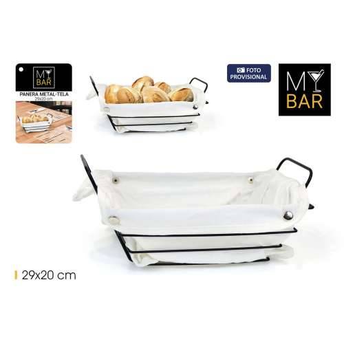 Košara za Kruh My Bar Bijela Metal Pravokutno 29 x 20 x 11,7 cm (12 kom.) Cijena