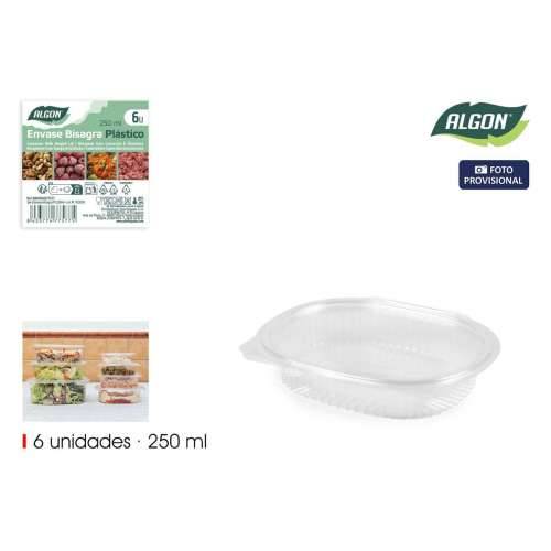 Pladnjevi za višekratnu upotrebu Algon OPS 250 ml 15,8 x 12,9 x 3 cm (6 Dijelovi) (24 kom.) Cijena