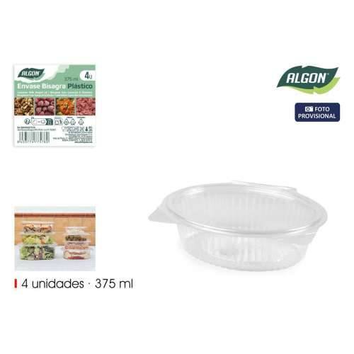 Pladnjevi za višekratnu upotrebu Algon OPS 375 ml 16 x 12,7 x 4,7 cm (4 Dijelovi) (24 kom.) Cijena