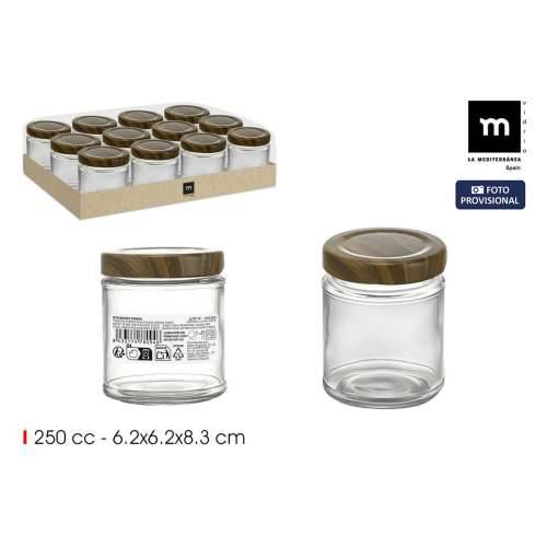 Staklena Tegla La Mediterránea WOOD 250 ml (24 kom.) Cijena