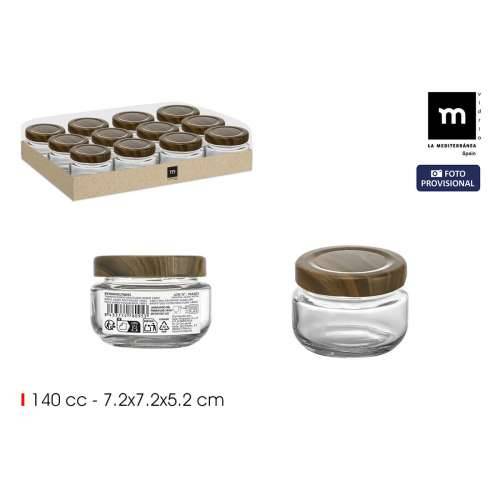 Staklena Tegla La Mediterránea WOOD 140 ml (24 kom.) Cijena