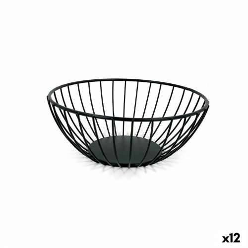 Košara za Kruh My Bar Crna Metal Okruglo 20 x 8 cm (12 kom.) Cijena