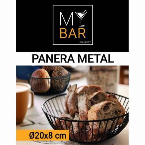 Košara za Kruh My Bar Crna Metal Okruglo 20 x 8 cm (12 kom.) Cijena