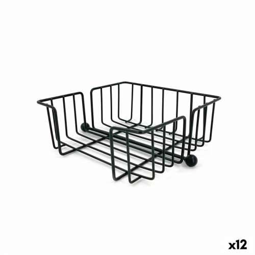 Stalak za salvete My Bar Crna Metal 19 x 19 x 7,5 cm (12 kom.) Cijena