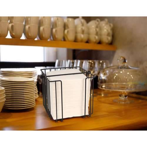 Stalak za salvete My Bar Crna Metal 19 x 19 x 18 cm (8 kom.) Cijena