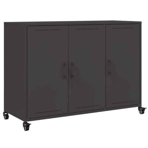 Komoda crna 100,5 x 39 x 72 cm čelik - Crna 1 Cijena