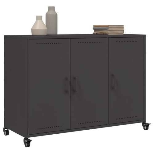 Komoda crna 100,5 x 39 x 72 cm čelik - Crna 1 Cijena