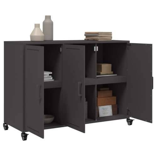 Komoda crna 100,5 x 39 x 72 cm čelik - Crna 1 Cijena