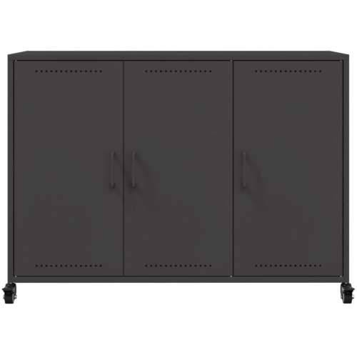 Komoda crna 100,5 x 39 x 72 cm čelik - Crna 1 Cijena