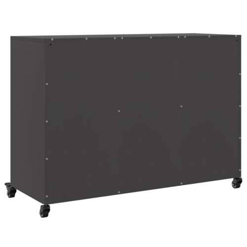 Komoda crna 100,5 x 39 x 72 cm čelik - Crna 1 Cijena