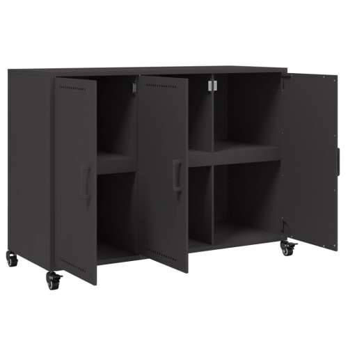 Komoda crna 100,5 x 39 x 72 cm čelik - Crna 1 Cijena